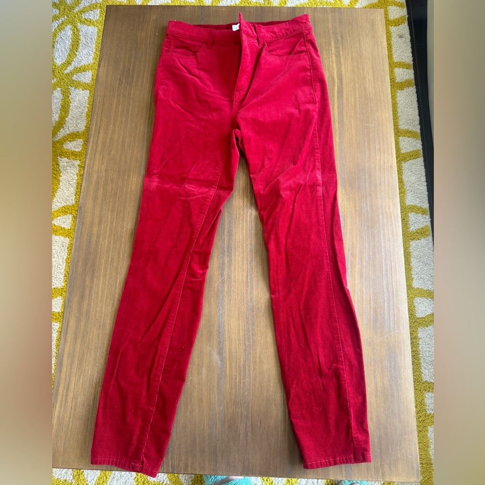 Loft Red corduroy pants